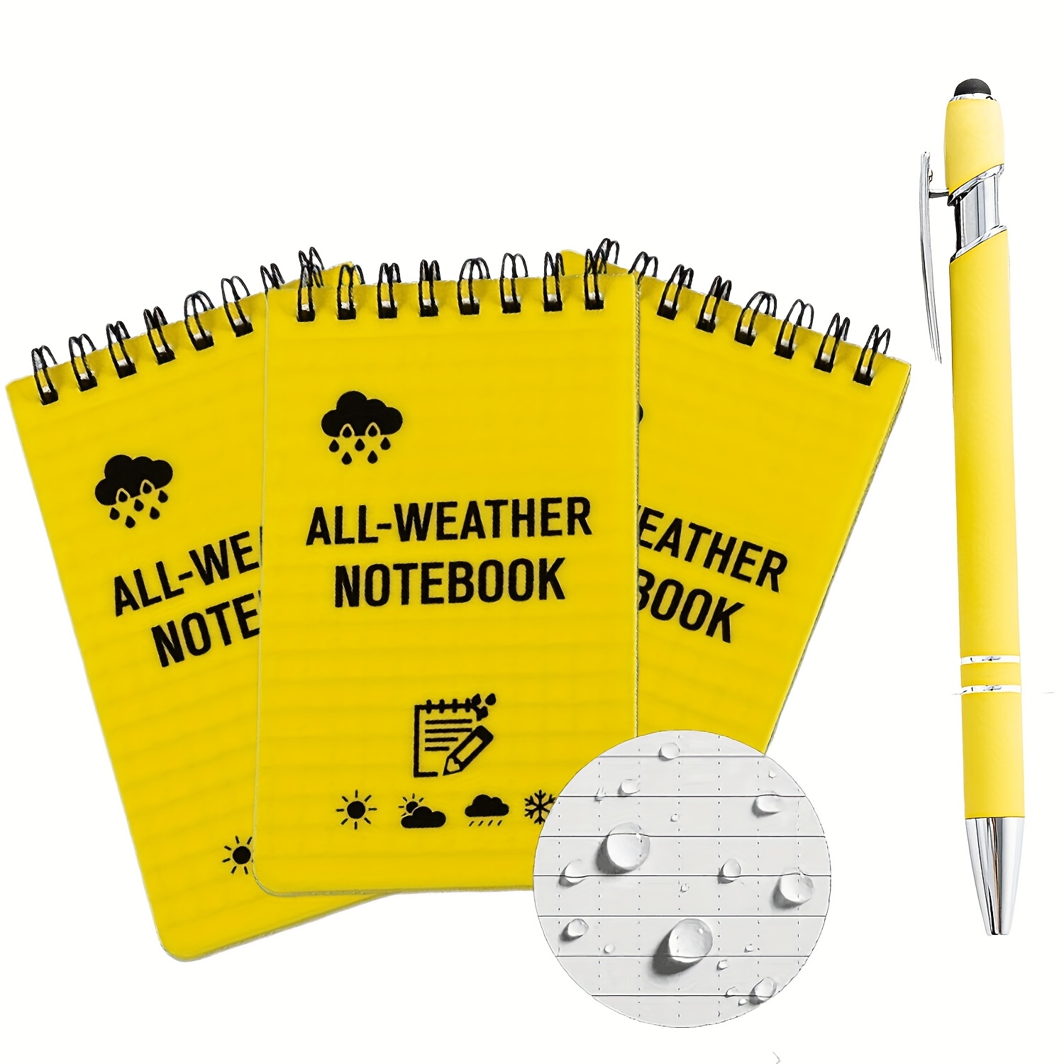 Outdoor Adventure Books - 4pcs 날씨 야외 모험 포켓 노트북