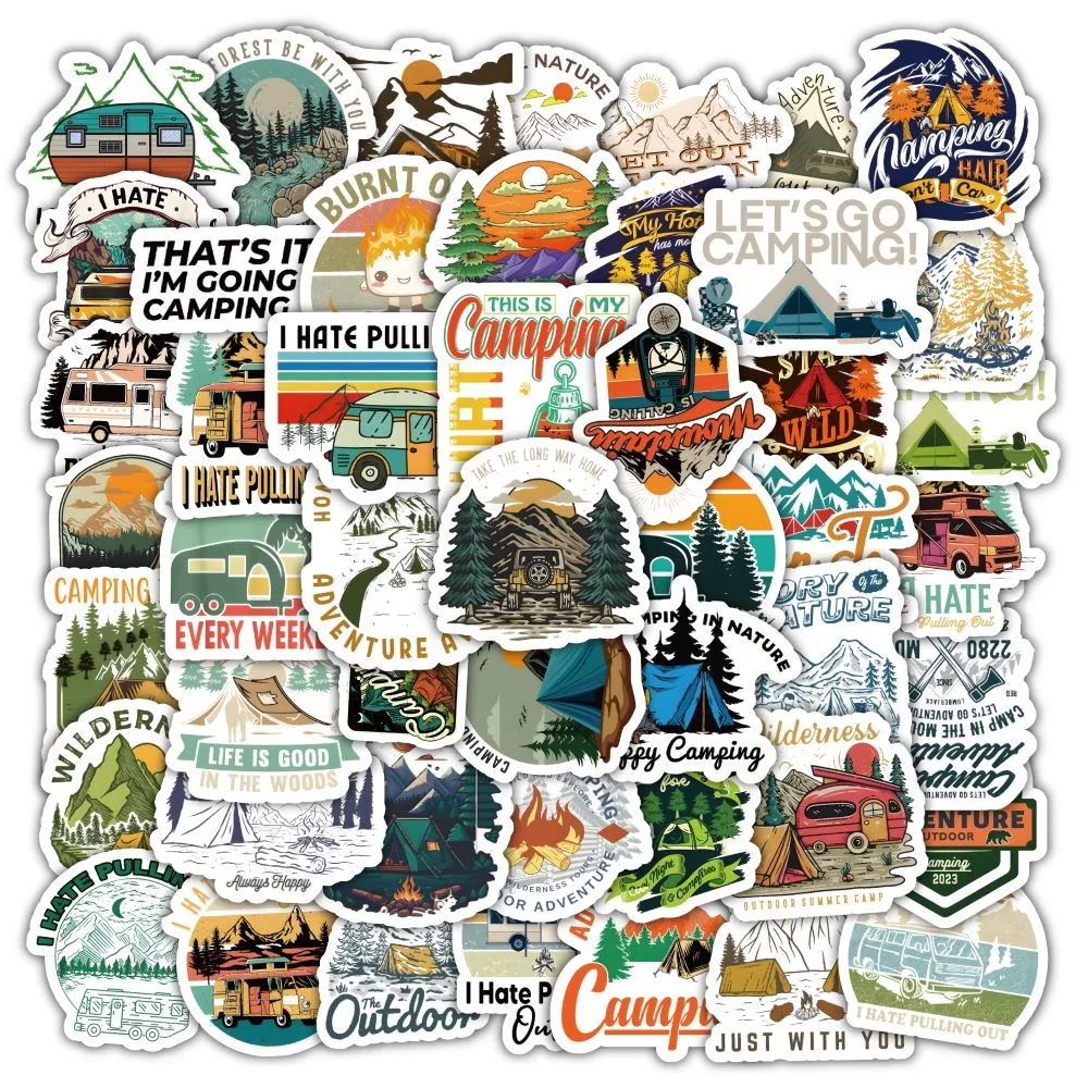 Outdoor Adventure Stores - 60개 야외 캠핑 스타일 A 스티커