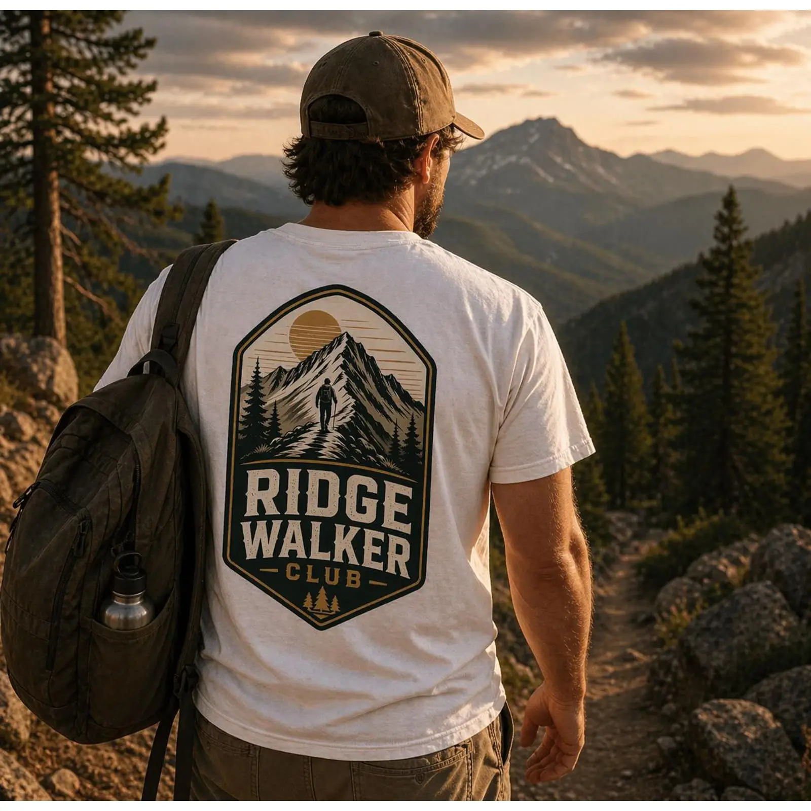 Outdoor Adventure Club - Ridge Walker Club T 셔츠 하이킹