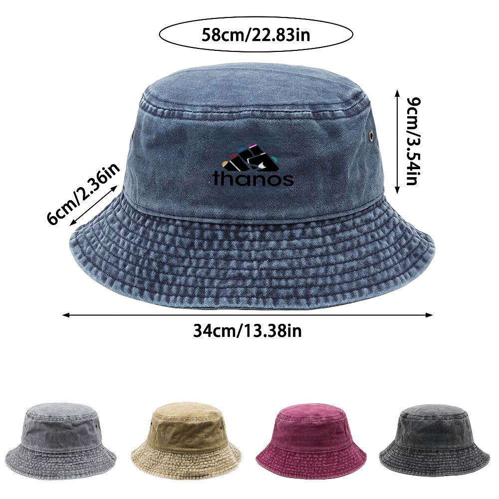 1개 1개입 유니섹스 빈티지 워싱 버킷햇 - 추상 프린 - Outdoor Adventure Festival 리뷰 및 가격