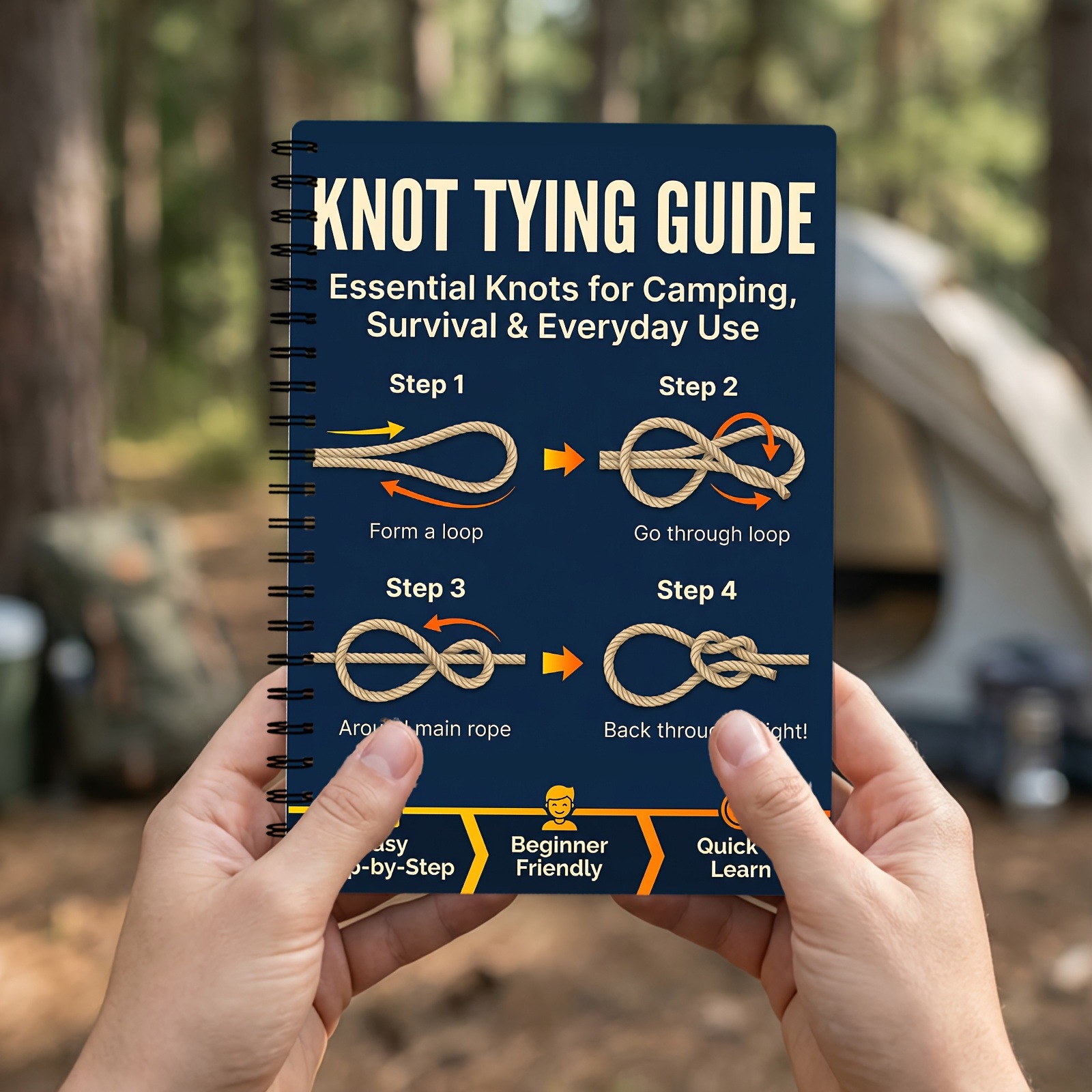 야외 생존 매듭 가이드: 단계별 캠핑 하이킹 로프 매뉴 - Outdoor Adventure Guide 리뷰 및 가격