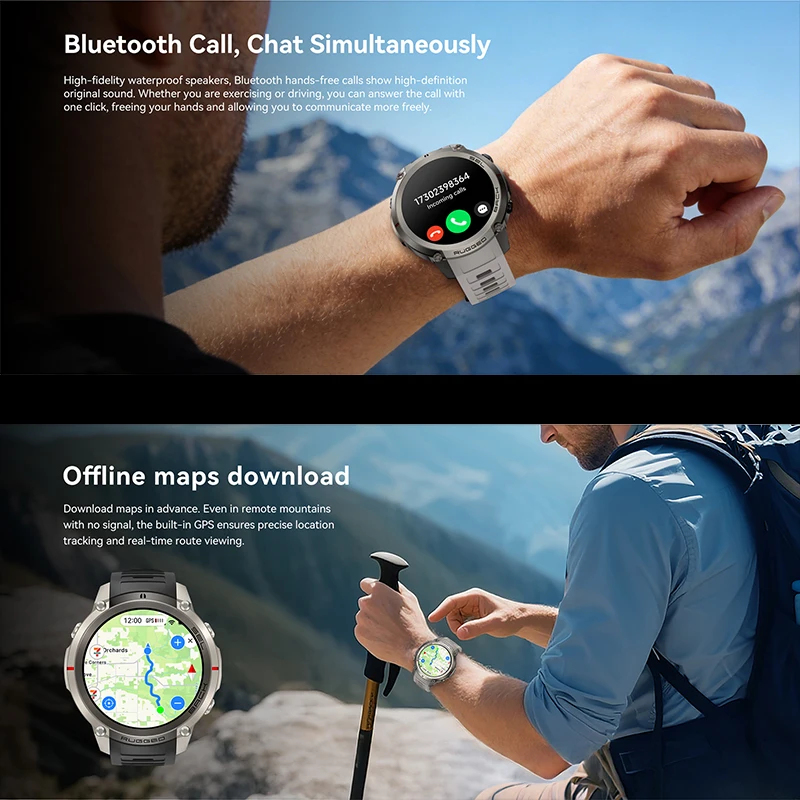 스포츠 스마트워치 GPS 오프라인 지도 나침반 5ATM - Outdoor Adventure World 리뷰 및 가격