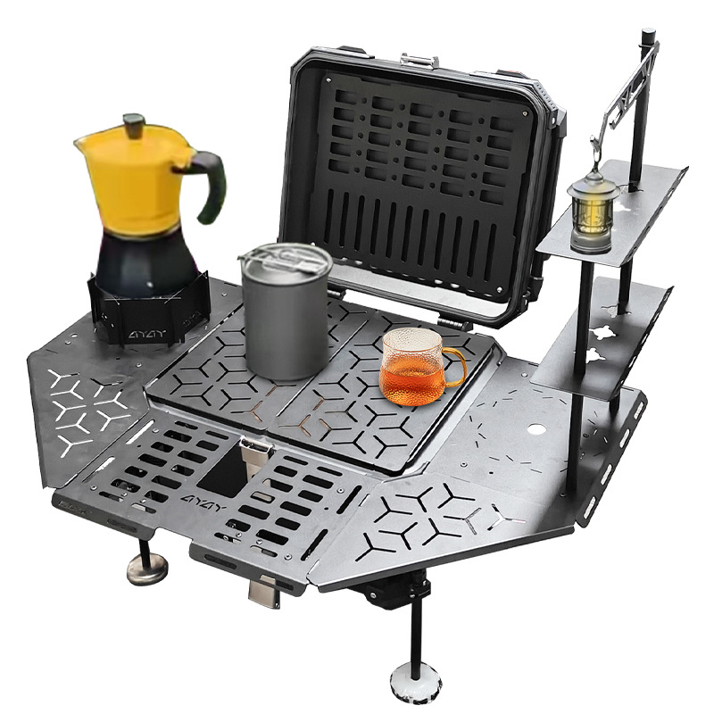 다기능 알루미늄 합금 아머드 테일 박스 - 휴대용 야외 - Outdoor Adventure Table With Storage 리뷰 및 가격