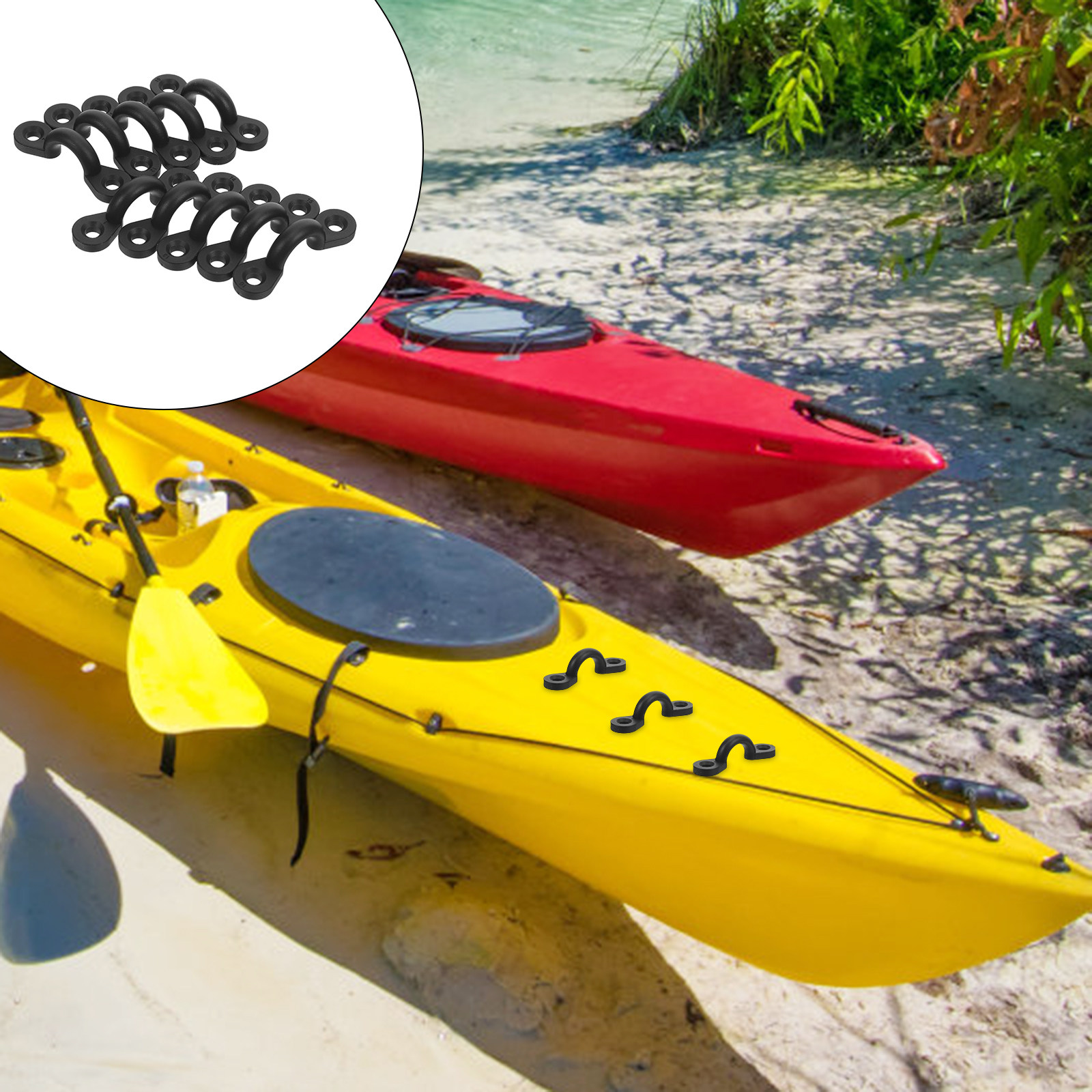 20개 카약 앵커 클리트 패드 아이 키트 나일론 타이  - Outdoor Adventure Kayak 리뷰 및 가격