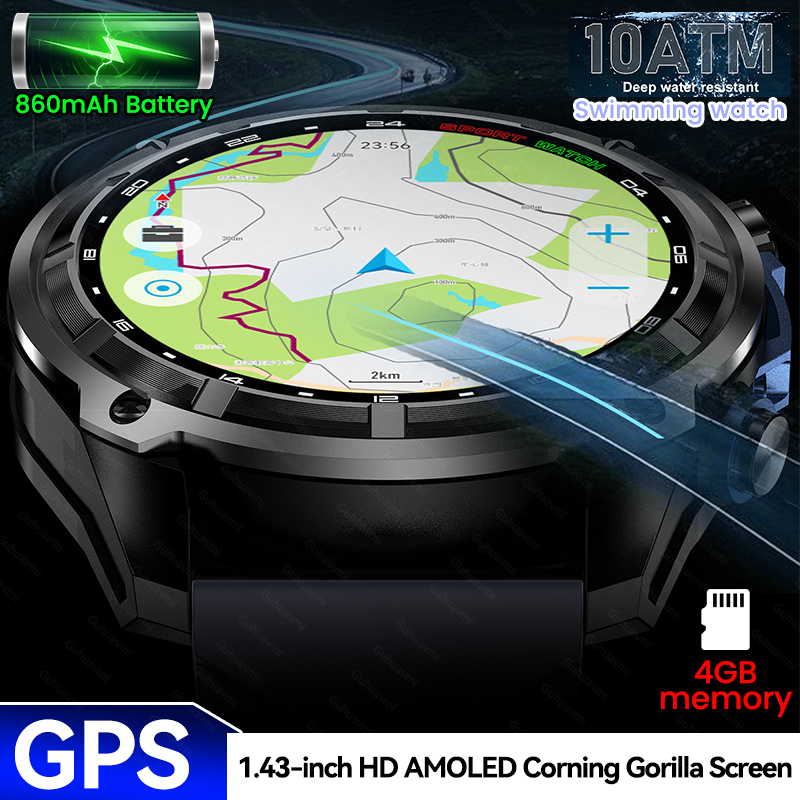 뉴 어드벤처 GPS 남성 스마트워치 1.43인치 코닝  - Outdoor Adventure World 리뷰 및 가격
