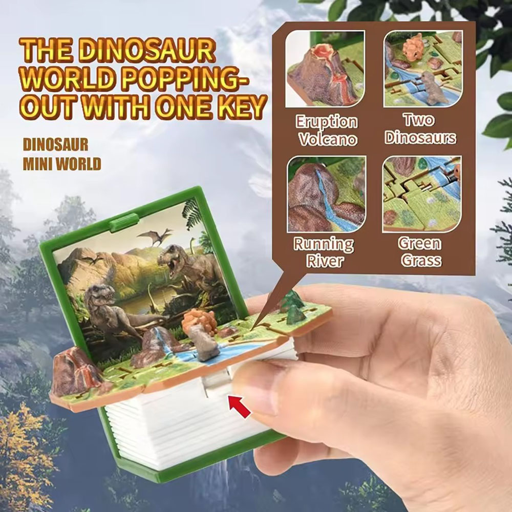 3D 공룡 접이식 책 열쇠고리 어린이용 신기한 공룡 세 - Outdoor Adventure Books 리뷰 및 가격